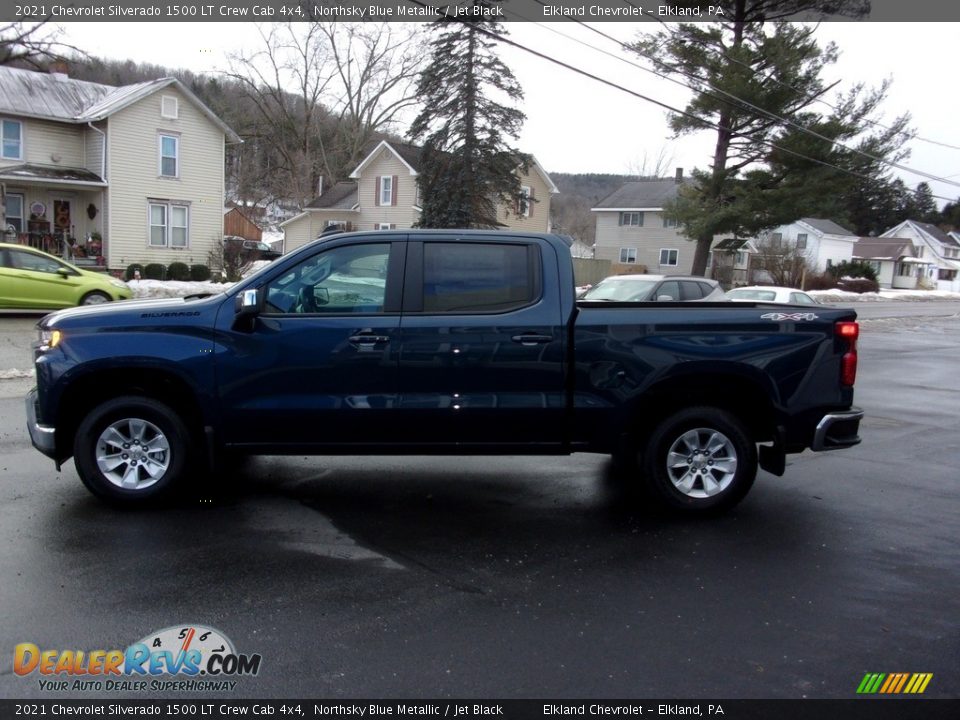 2021 Chevrolet Silverado 1500 LT Crew Cab 4x4 Northsky Blue Metallic / Jet Black Photo #5