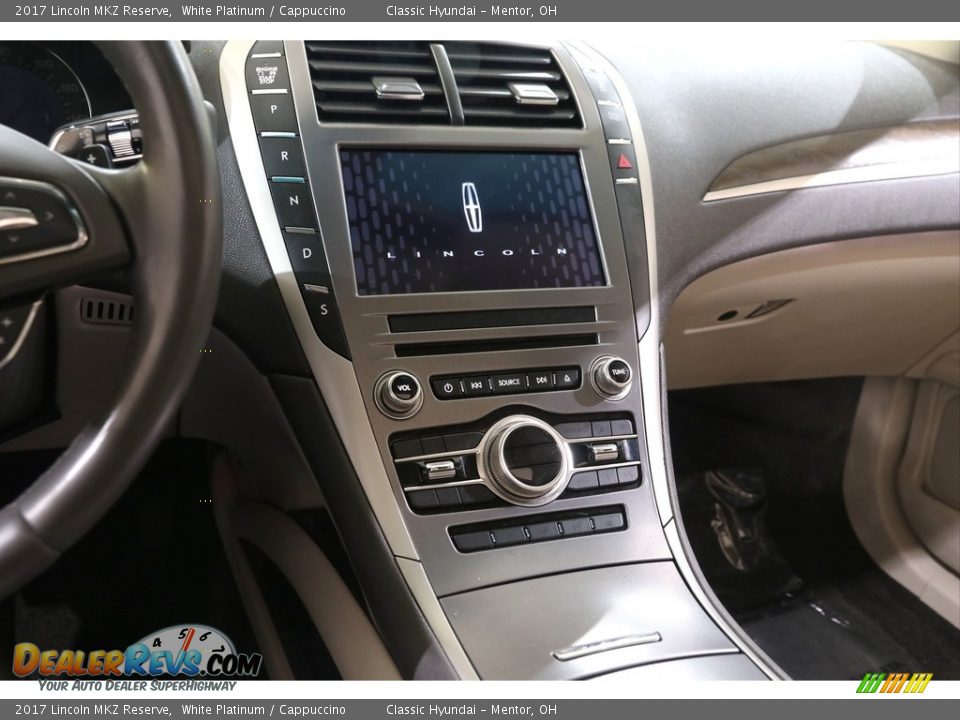 2017 Lincoln MKZ Reserve White Platinum / Cappuccino Photo #9