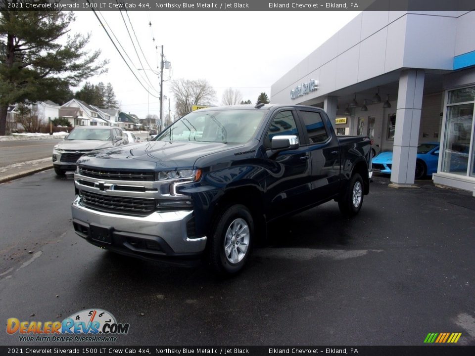 2021 Chevrolet Silverado 1500 LT Crew Cab 4x4 Northsky Blue Metallic / Jet Black Photo #6