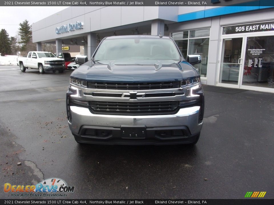 2021 Chevrolet Silverado 1500 LT Crew Cab 4x4 Northsky Blue Metallic / Jet Black Photo #7