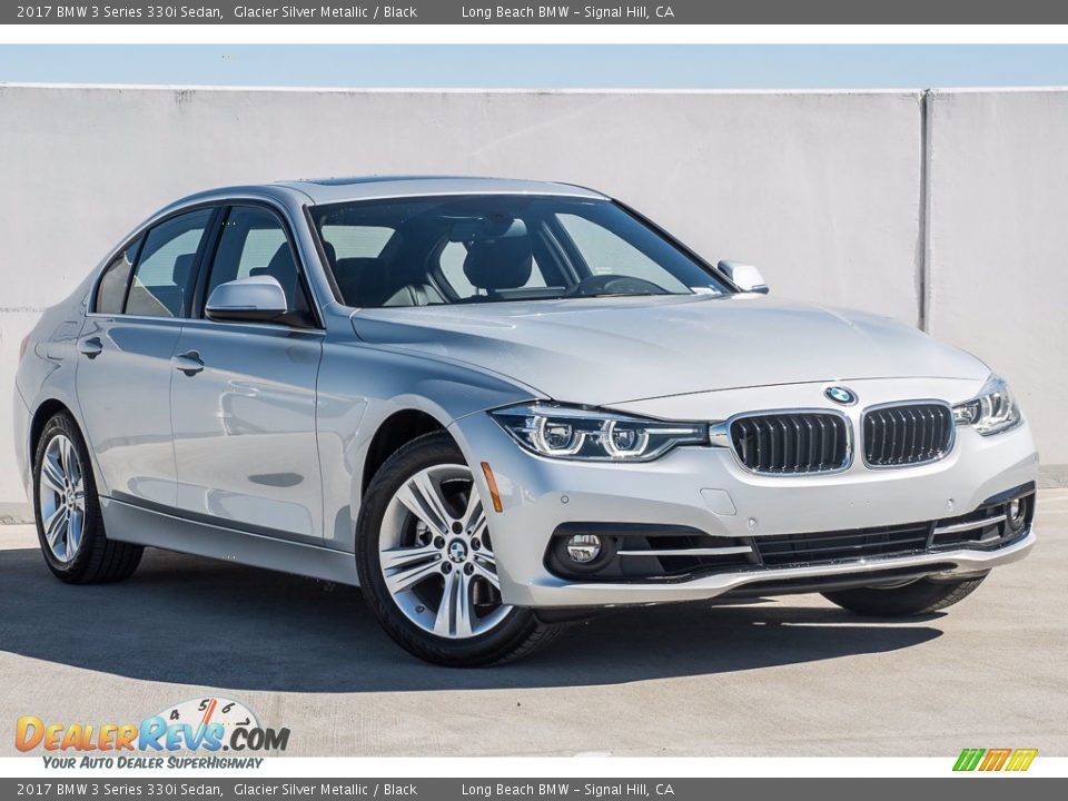 2017 BMW 3 Series 330i Sedan Glacier Silver Metallic / Black Photo #12