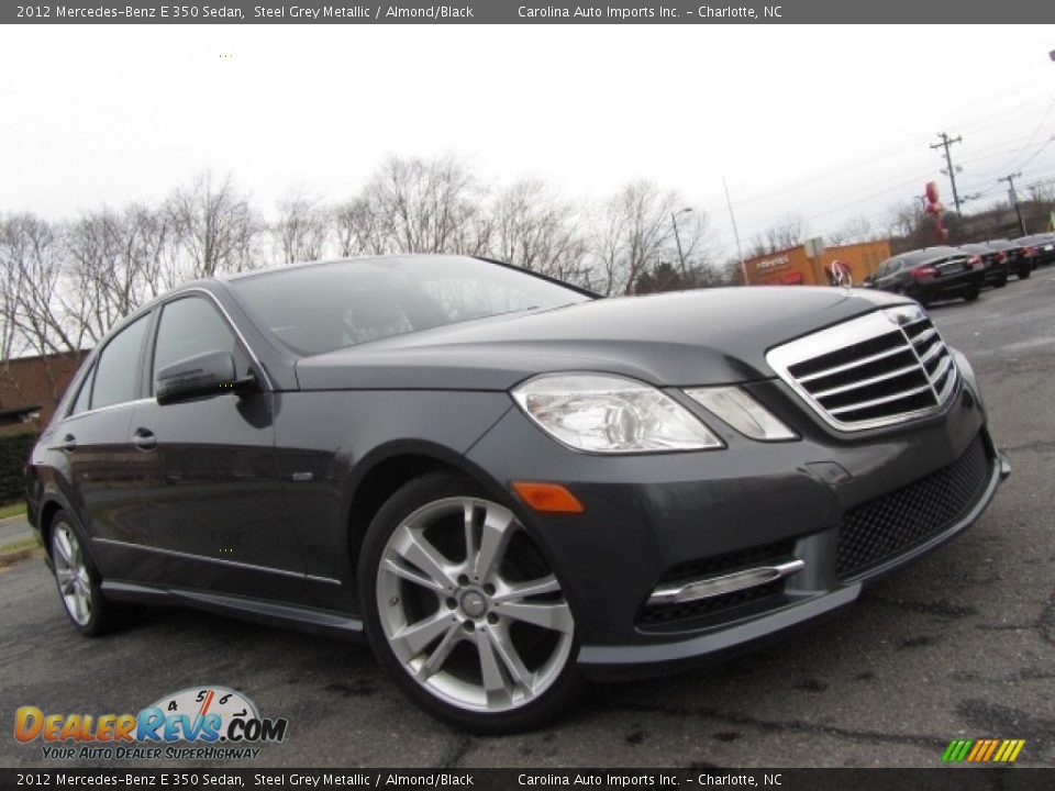 2012 Mercedes-Benz E 350 Sedan Steel Grey Metallic / Almond/Black Photo #1