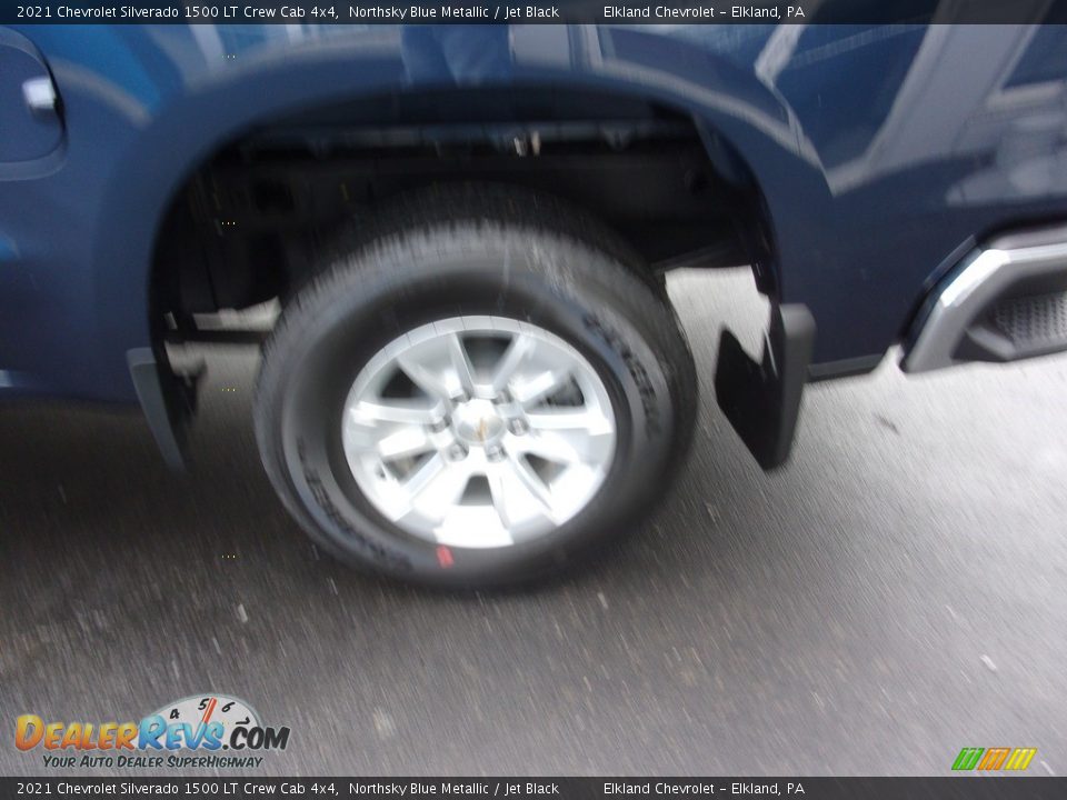 2021 Chevrolet Silverado 1500 LT Crew Cab 4x4 Northsky Blue Metallic / Jet Black Photo #11