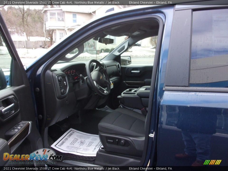 2021 Chevrolet Silverado 1500 LT Crew Cab 4x4 Northsky Blue Metallic / Jet Black Photo #12