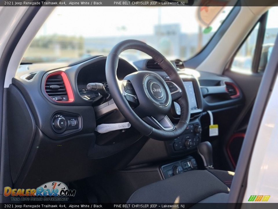 2021 Jeep Renegade Trailhawk 4x4 Alpine White / Black Photo #13