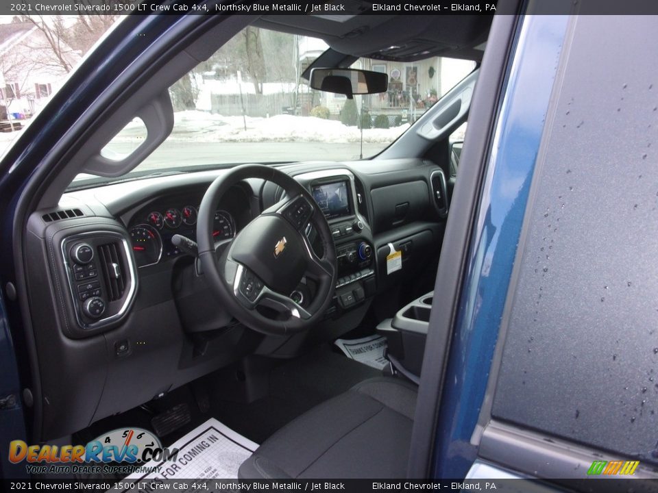 2021 Chevrolet Silverado 1500 LT Crew Cab 4x4 Northsky Blue Metallic / Jet Black Photo #13