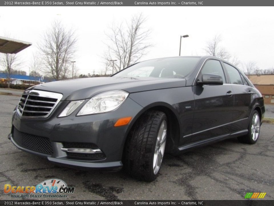 2012 Mercedes-Benz E 350 Sedan Steel Grey Metallic / Almond/Black Photo #6