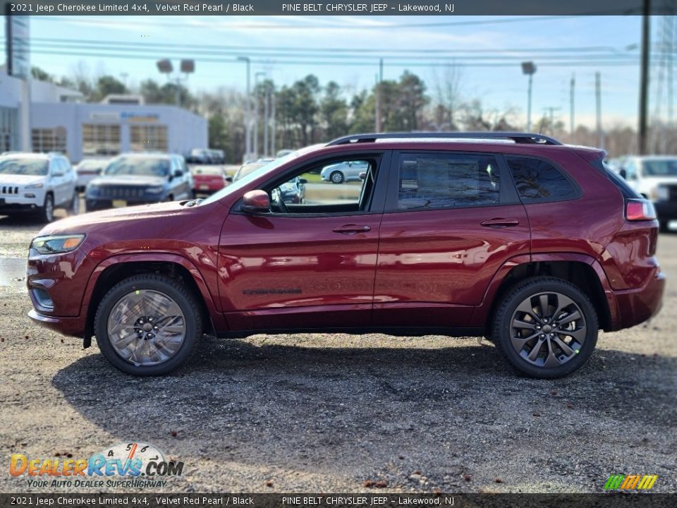 2021 Jeep Cherokee Limited 4x4 Velvet Red Pearl / Black Photo #4