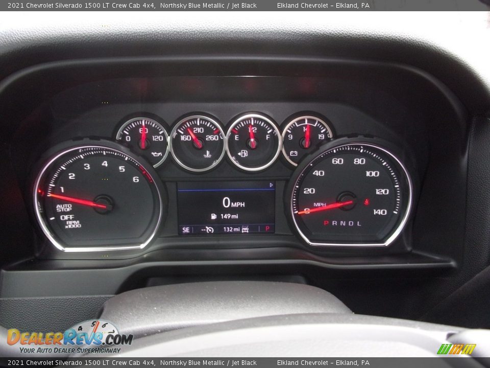 2021 Chevrolet Silverado 1500 LT Crew Cab 4x4 Northsky Blue Metallic / Jet Black Photo #17