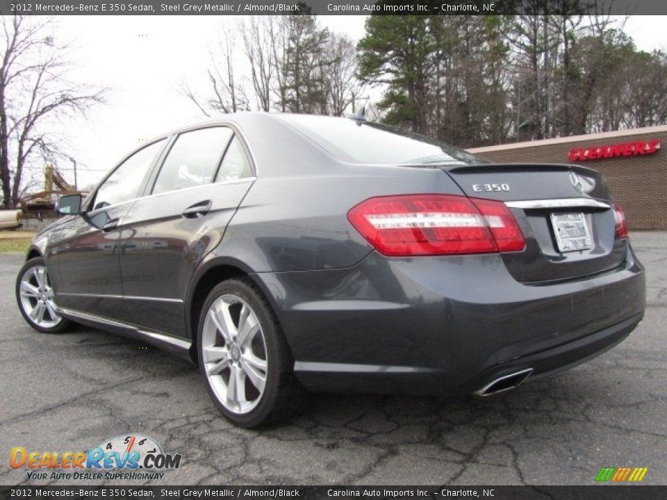 2012 Mercedes-Benz E 350 Sedan Steel Grey Metallic / Almond/Black Photo #8