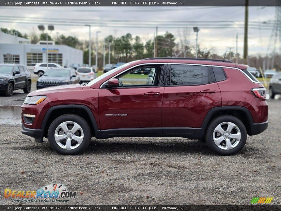 2021 Jeep Compass Latitude 4x4 Redline Pearl / Black Photo #4