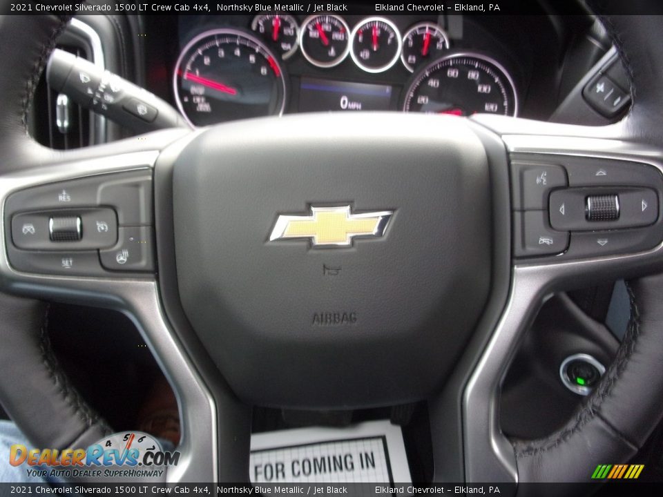 2021 Chevrolet Silverado 1500 LT Crew Cab 4x4 Northsky Blue Metallic / Jet Black Photo #18