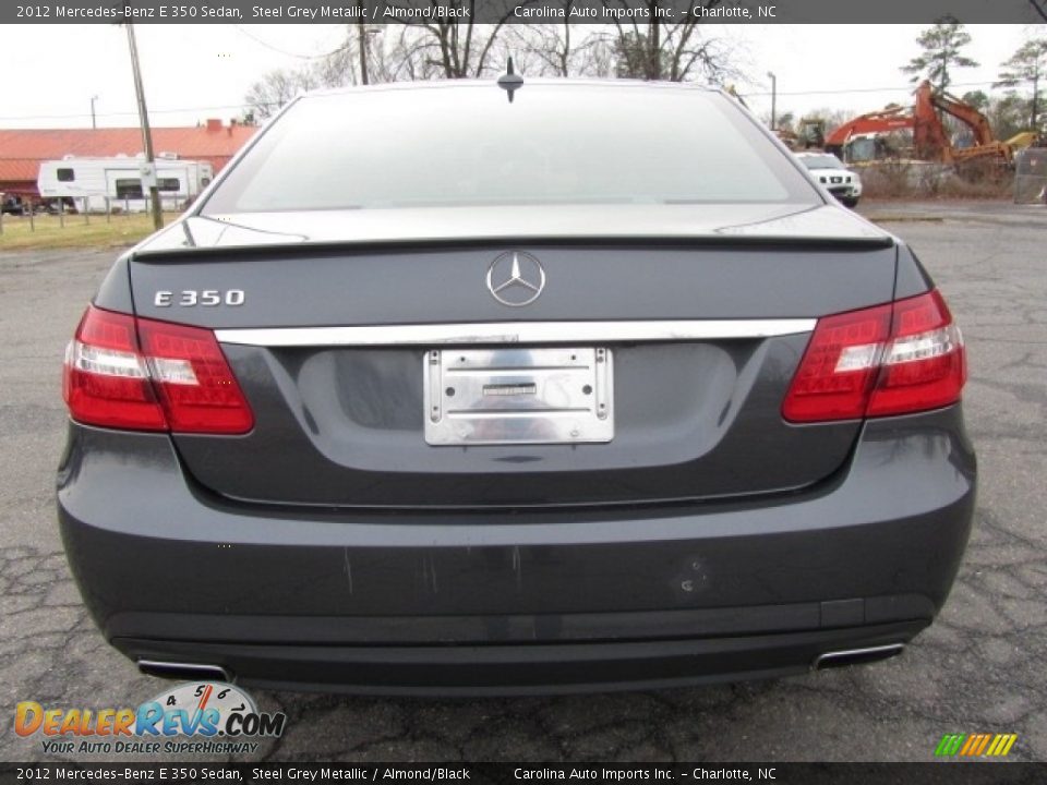 2012 Mercedes-Benz E 350 Sedan Steel Grey Metallic / Almond/Black Photo #9