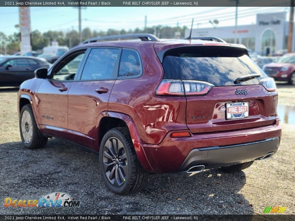2021 Jeep Cherokee Limited 4x4 Velvet Red Pearl / Black Photo #6
