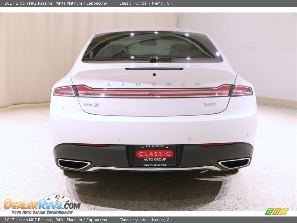 2017 Lincoln MKZ Reserve White Platinum / Cappuccino Photo #23