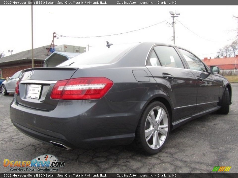 2012 Mercedes-Benz E 350 Sedan Steel Grey Metallic / Almond/Black Photo #10