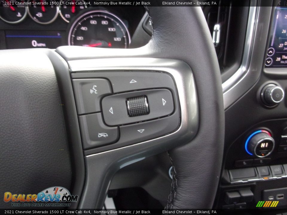 2021 Chevrolet Silverado 1500 LT Crew Cab 4x4 Northsky Blue Metallic / Jet Black Photo #19