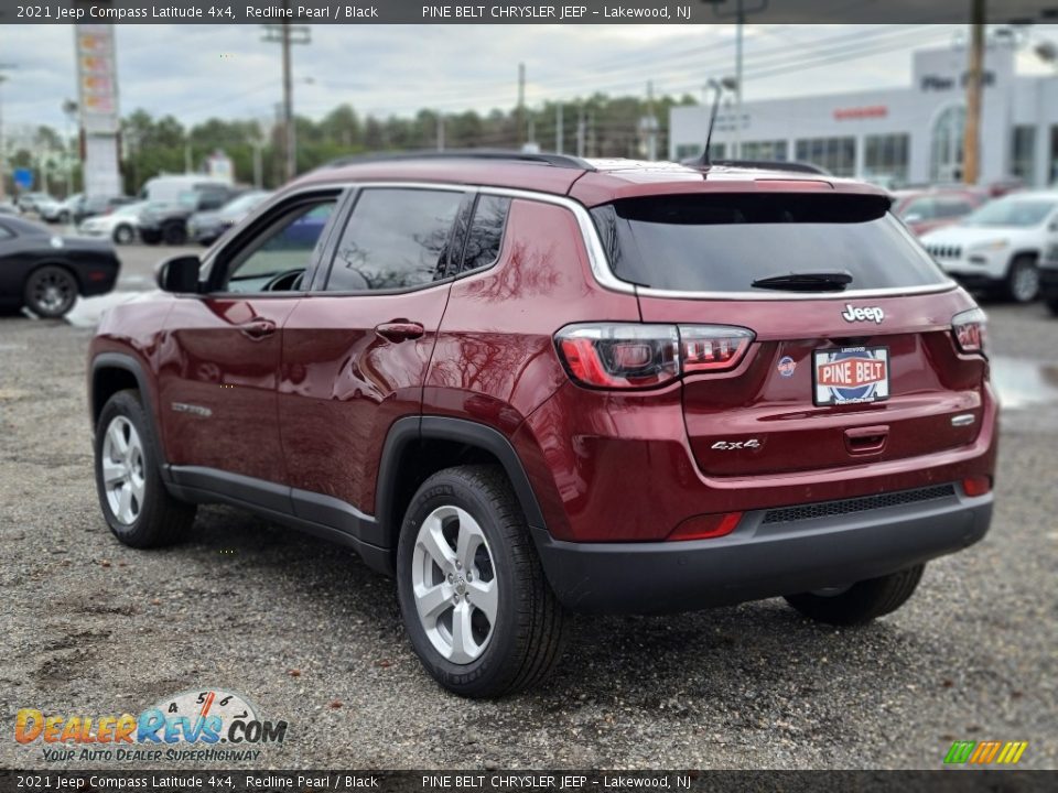 2021 Jeep Compass Latitude 4x4 Redline Pearl / Black Photo #6