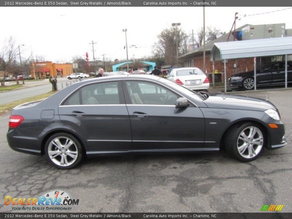 2012 Mercedes-Benz E 350 Sedan Steel Grey Metallic / Almond/Black Photo #11