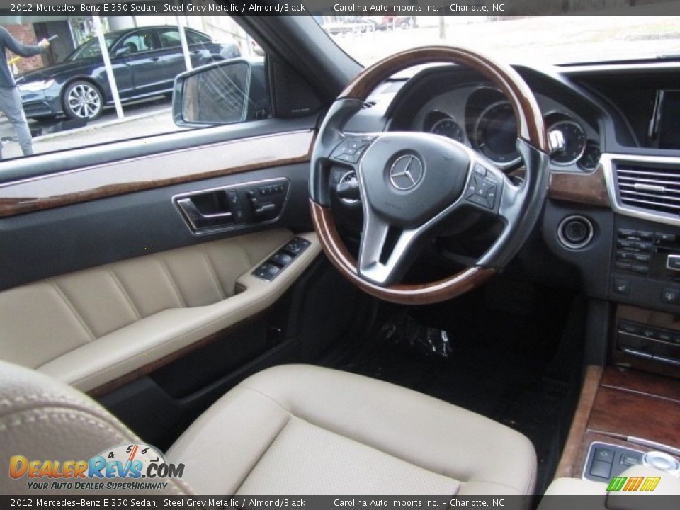2012 Mercedes-Benz E 350 Sedan Steel Grey Metallic / Almond/Black Photo #12