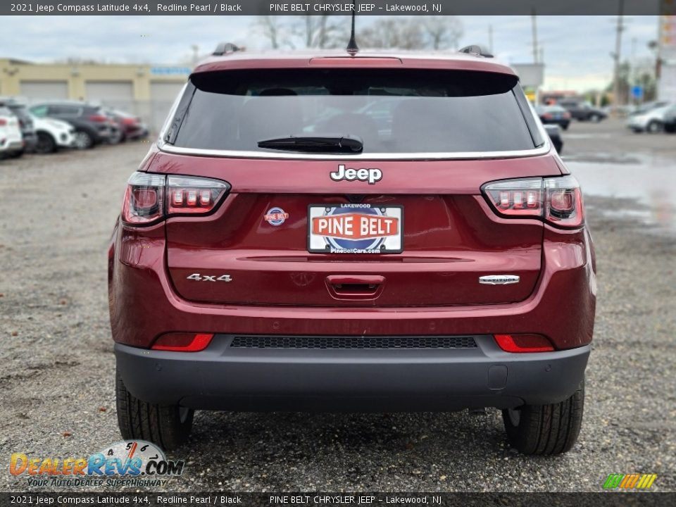 2021 Jeep Compass Latitude 4x4 Redline Pearl / Black Photo #7