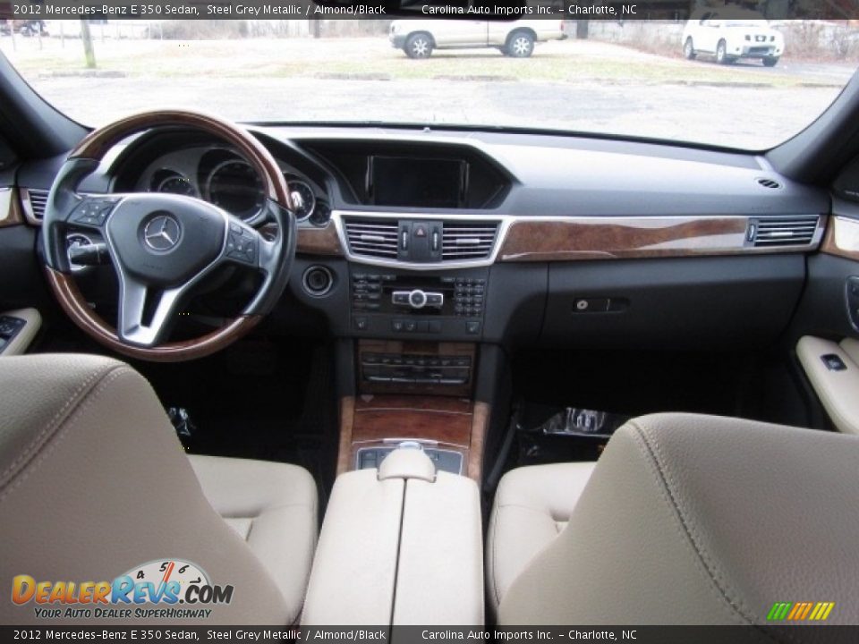 2012 Mercedes-Benz E 350 Sedan Steel Grey Metallic / Almond/Black Photo #13