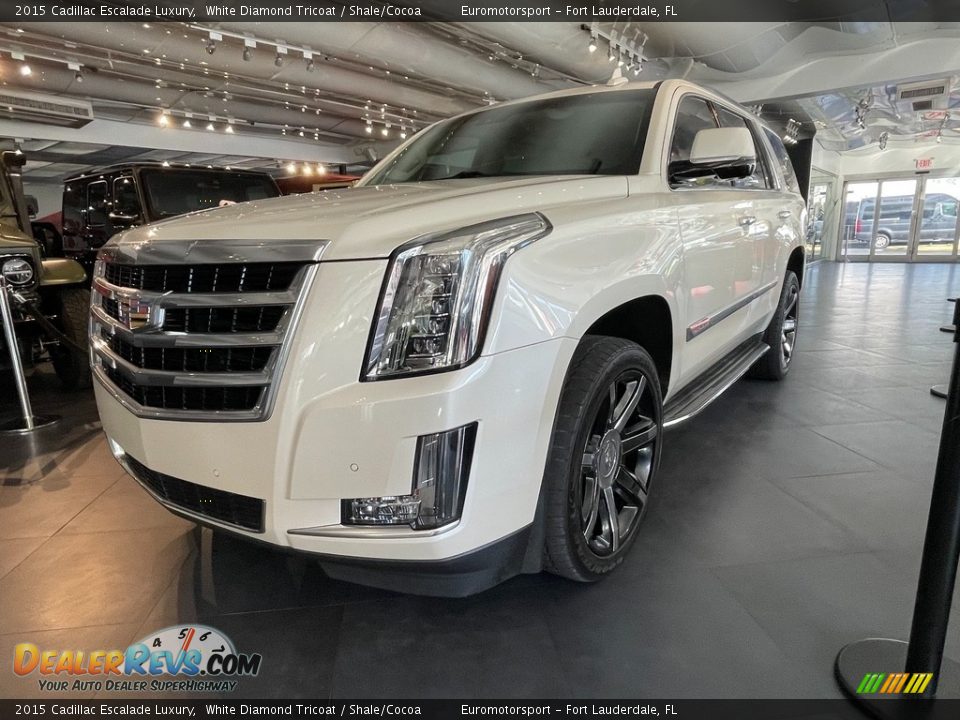 2015 Cadillac Escalade Luxury White Diamond Tricoat / Shale/Cocoa Photo #1