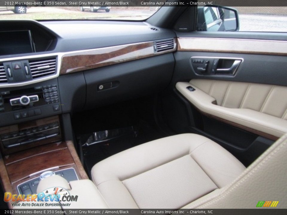 2012 Mercedes-Benz E 350 Sedan Steel Grey Metallic / Almond/Black Photo #14