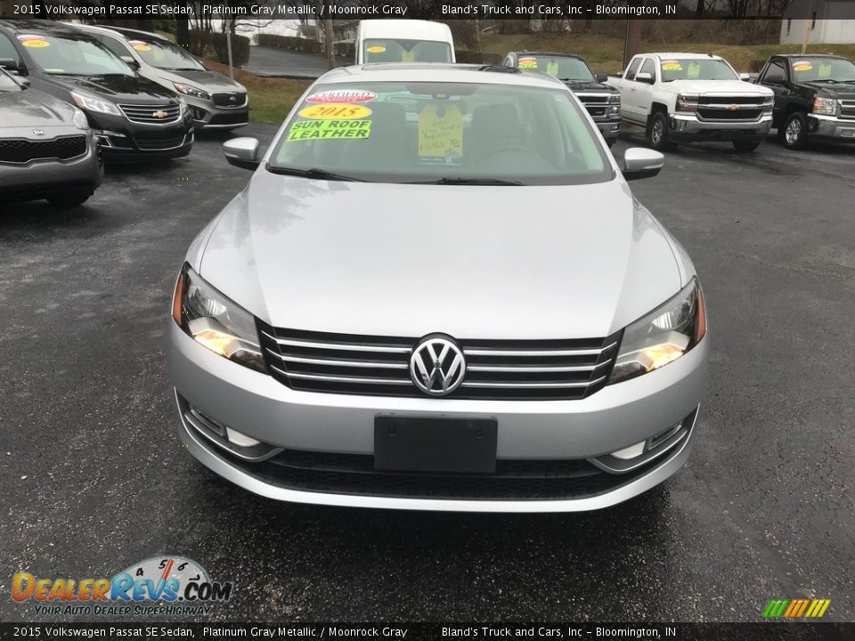 2015 Volkswagen Passat SE Sedan Platinum Gray Metallic / Moonrock Gray Photo #3