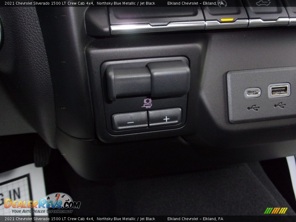 2021 Chevrolet Silverado 1500 LT Crew Cab 4x4 Northsky Blue Metallic / Jet Black Photo #25