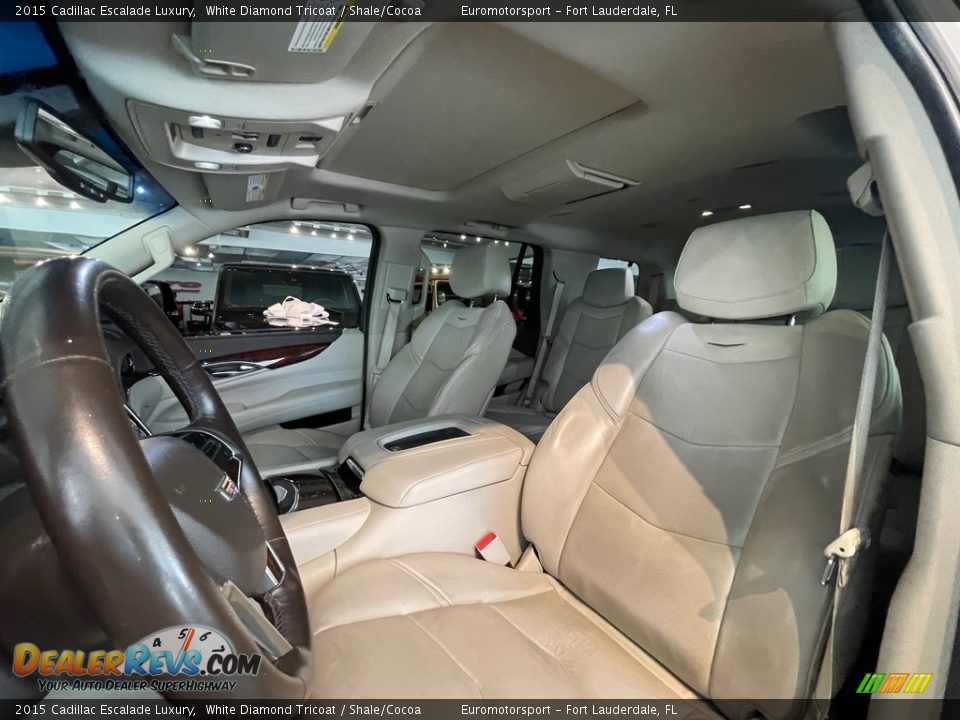 2015 Cadillac Escalade Luxury White Diamond Tricoat / Shale/Cocoa Photo #5