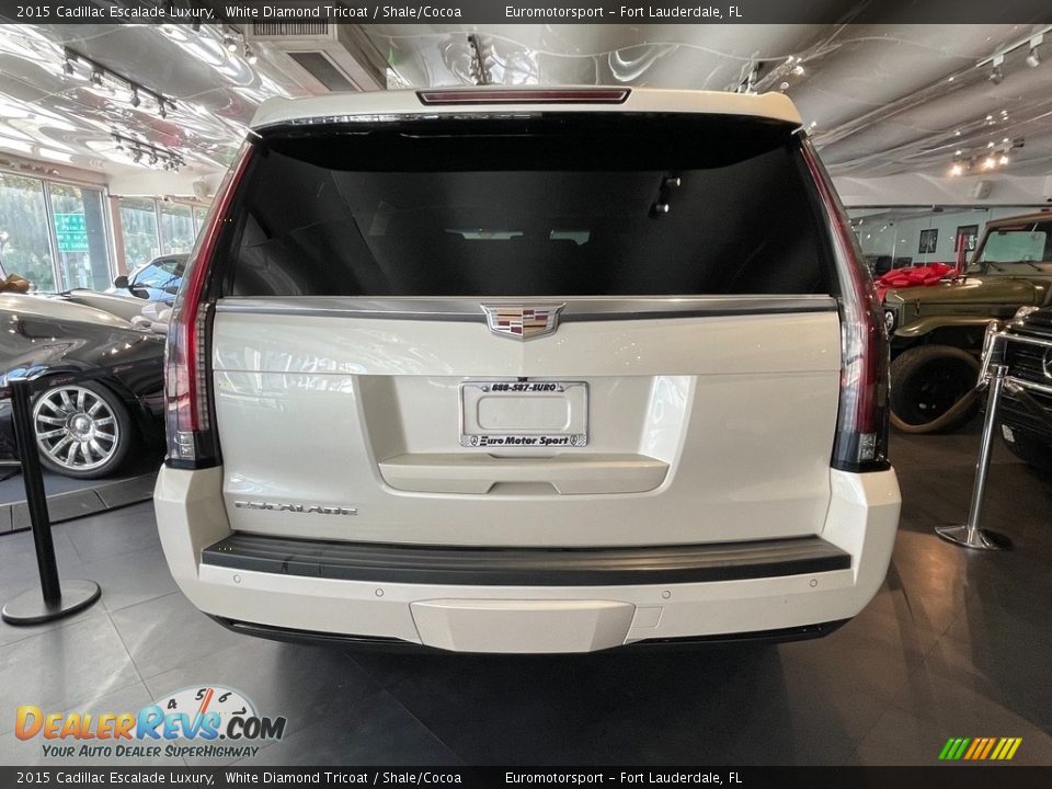 2015 Cadillac Escalade Luxury White Diamond Tricoat / Shale/Cocoa Photo #7