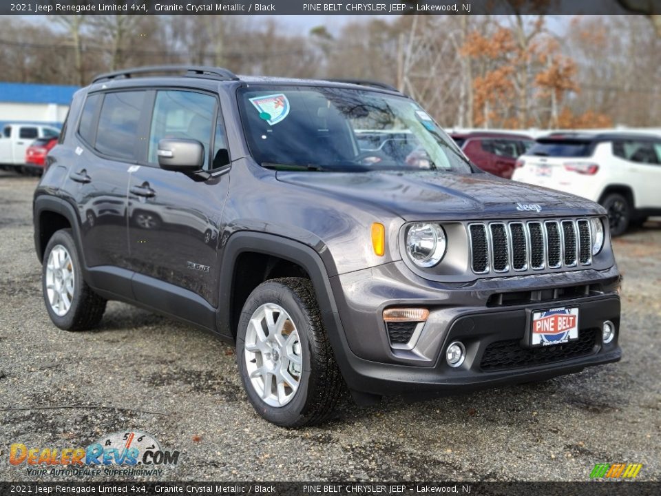 2021 Jeep Renegade Limited 4x4 Granite Crystal Metallic / Black Photo #1