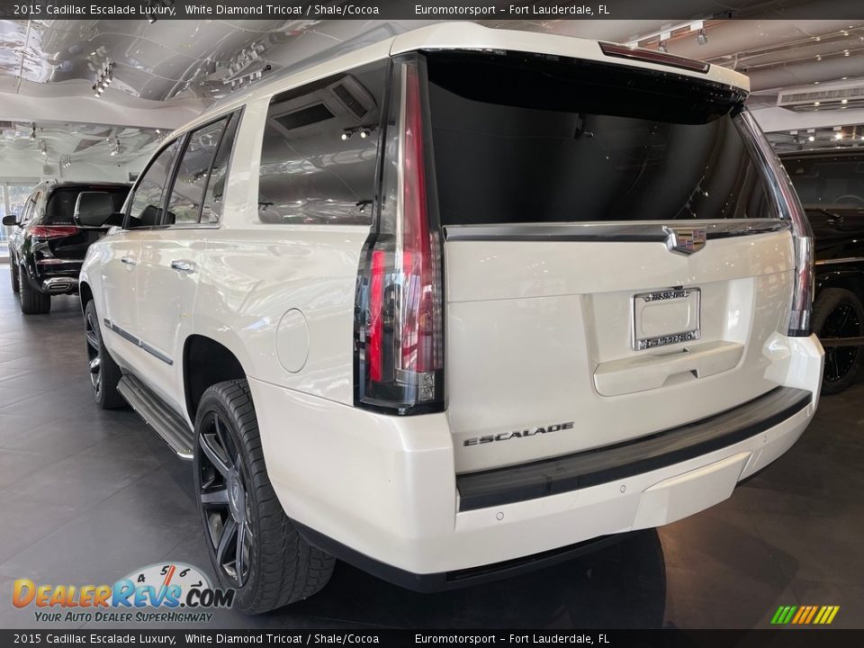 2015 Cadillac Escalade Luxury White Diamond Tricoat / Shale/Cocoa Photo #9