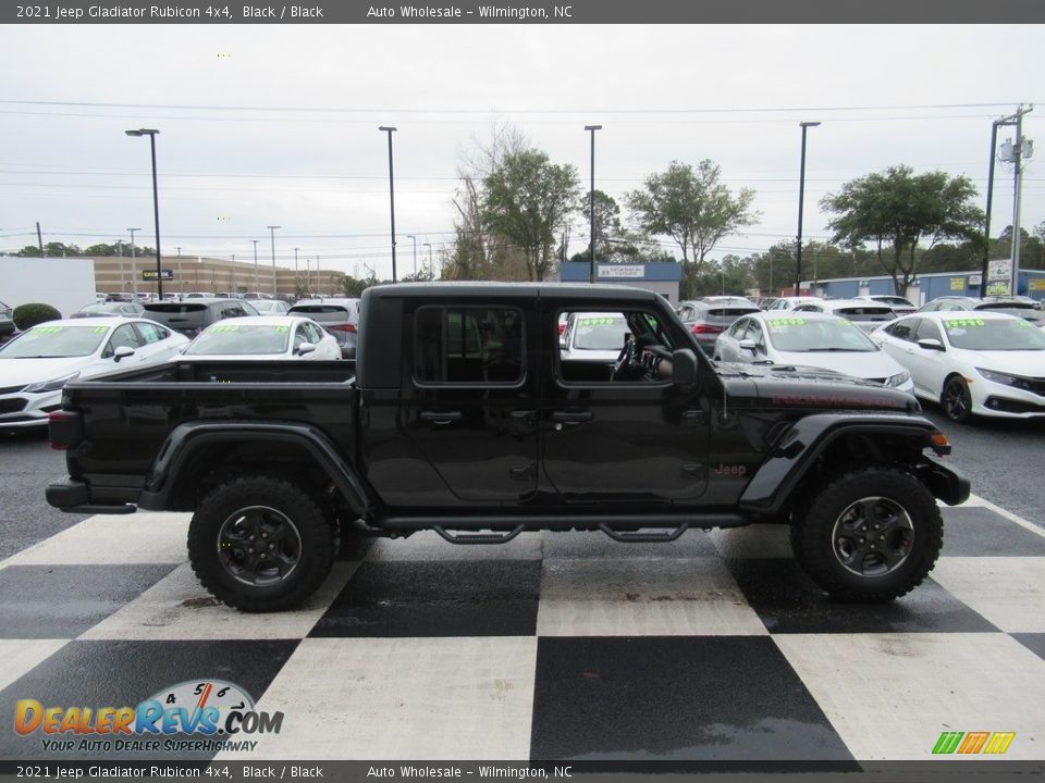 2021 Jeep Gladiator Rubicon 4x4 Black / Black Photo #3