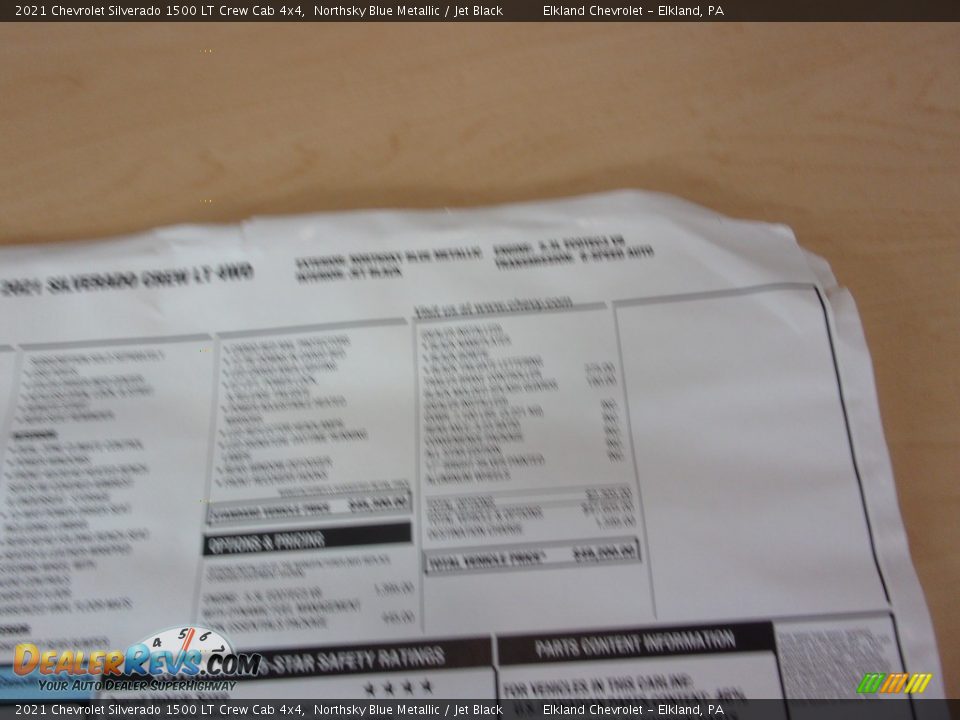 2021 Chevrolet Silverado 1500 LT Crew Cab 4x4 Northsky Blue Metallic / Jet Black Photo #33