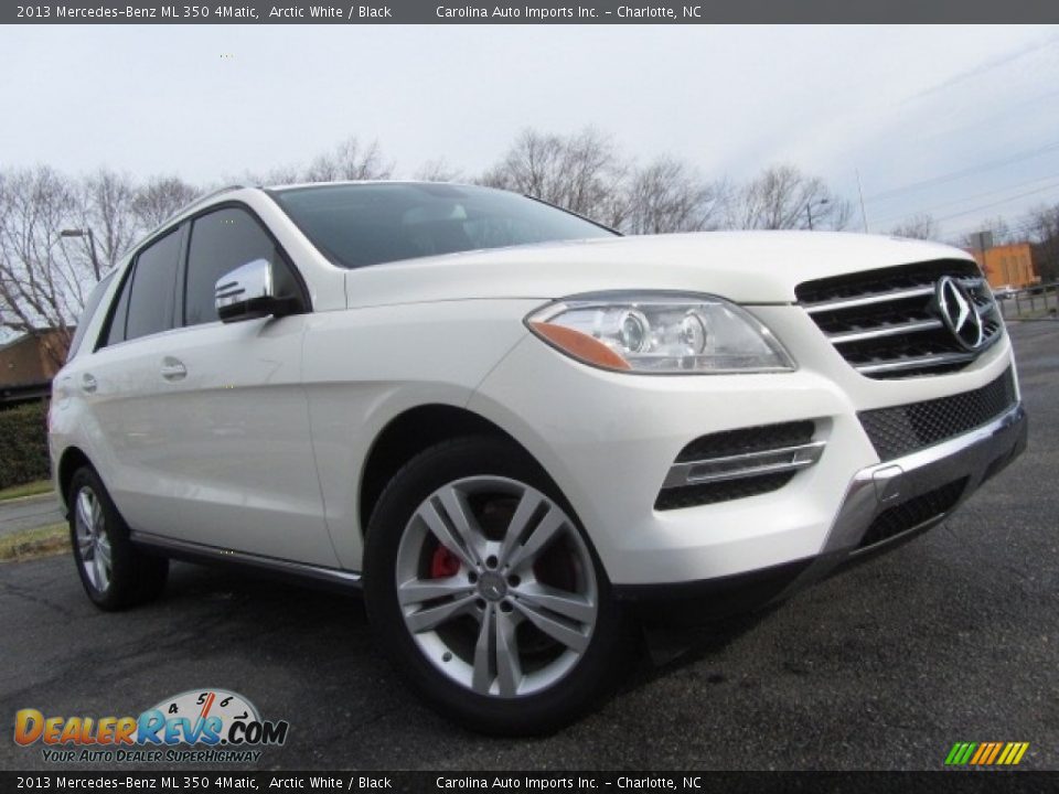 2013 Mercedes-Benz ML 350 4Matic Arctic White / Black Photo #1