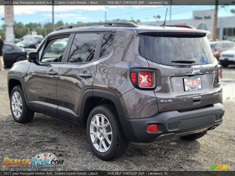 2021 Jeep Renegade Limited 4x4 Granite Crystal Metallic / Black Photo #6