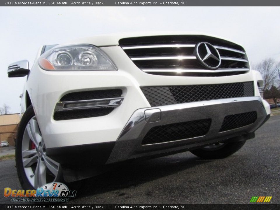 2013 Mercedes-Benz ML 350 4Matic Arctic White / Black Photo #2