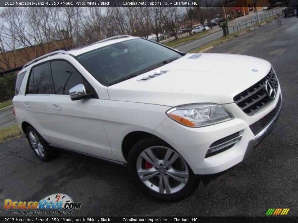 2013 Mercedes-Benz ML 350 4Matic Arctic White / Black Photo #3