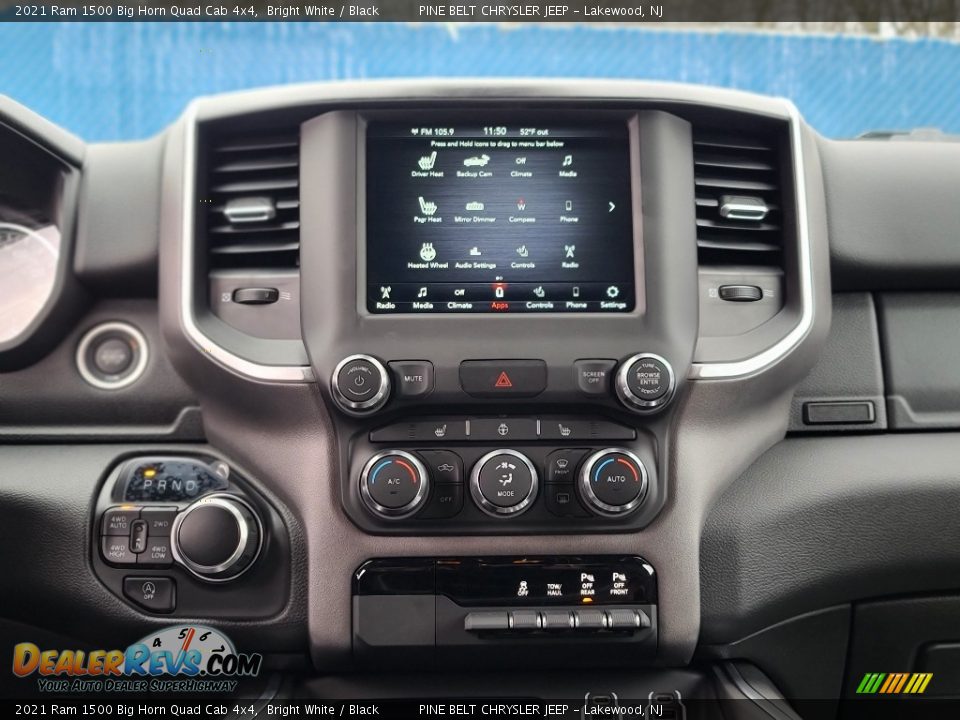 2021 Ram 1500 Big Horn Quad Cab 4x4 Bright White / Black Photo #10