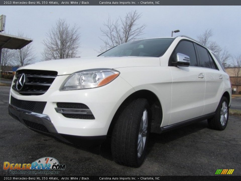 2013 Mercedes-Benz ML 350 4Matic Arctic White / Black Photo #6