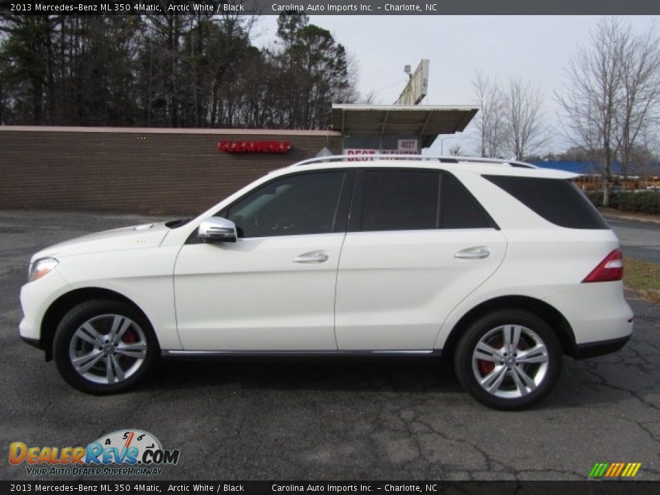 2013 Mercedes-Benz ML 350 4Matic Arctic White / Black Photo #7