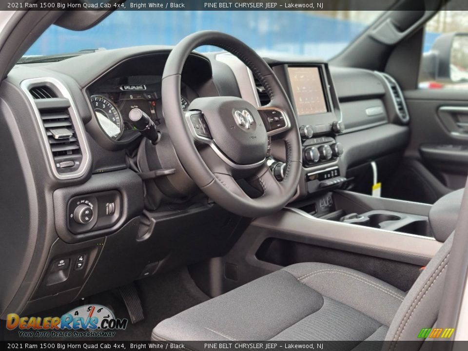 2021 Ram 1500 Big Horn Quad Cab 4x4 Bright White / Black Photo #13