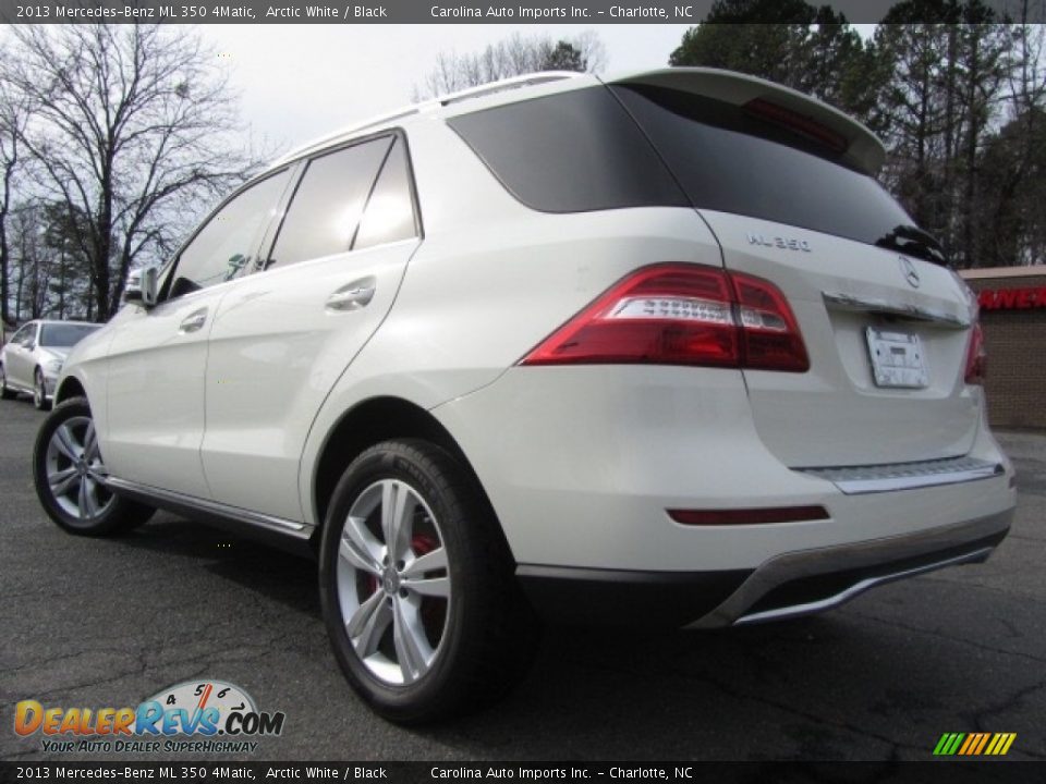 2013 Mercedes-Benz ML 350 4Matic Arctic White / Black Photo #9