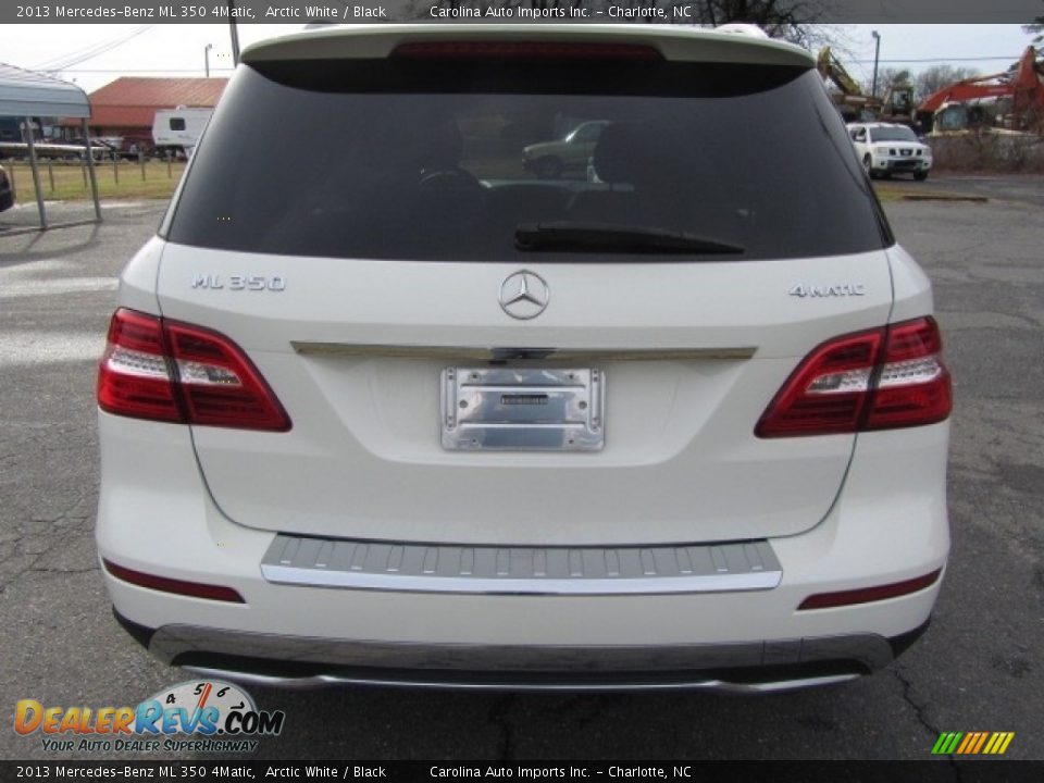 2013 Mercedes-Benz ML 350 4Matic Arctic White / Black Photo #10