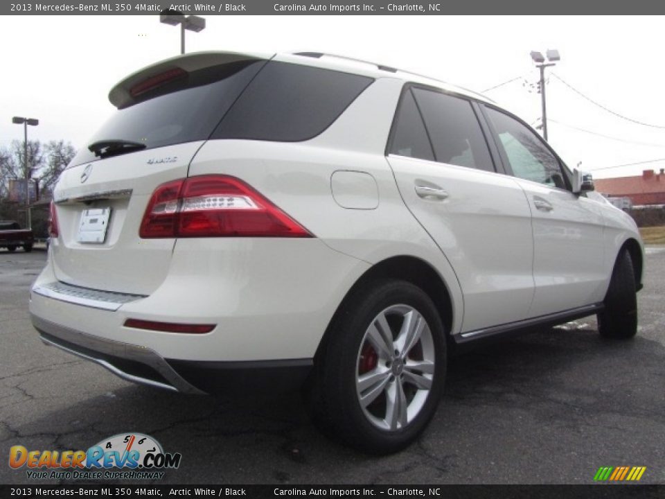 2013 Mercedes-Benz ML 350 4Matic Arctic White / Black Photo #11