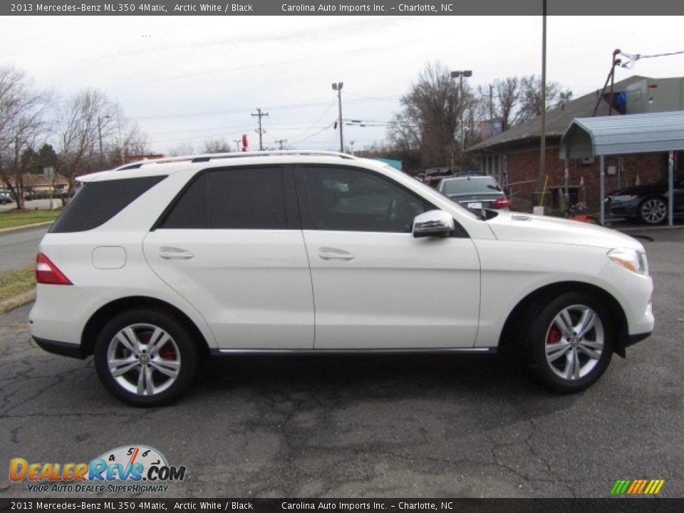 2013 Mercedes-Benz ML 350 4Matic Arctic White / Black Photo #12