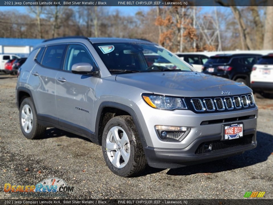 2021 Jeep Compass Latitude 4x4 Billet Silver Metallic / Black Photo #1