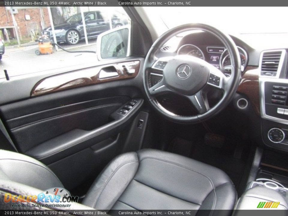 2013 Mercedes-Benz ML 350 4Matic Arctic White / Black Photo #13